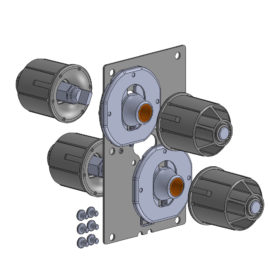 Two Adjustable Couplers BR 6″